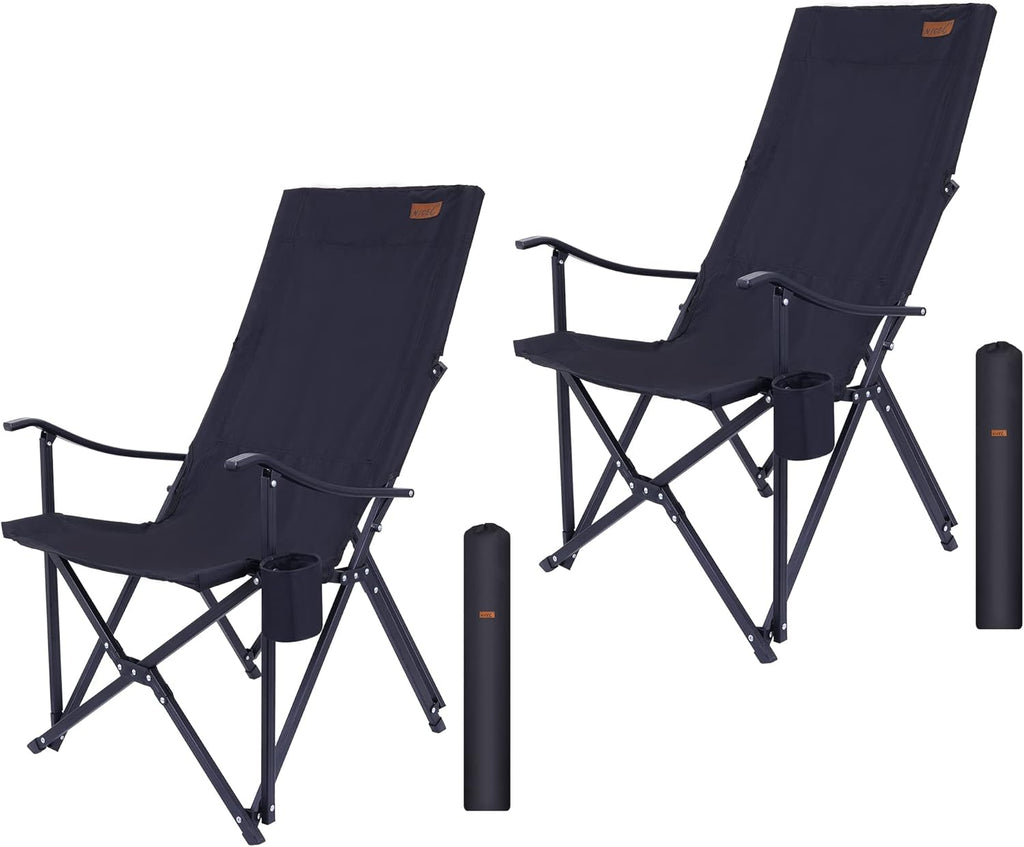 Red Folding Camping Chair with Cup Holder & Carry Bag Z556375