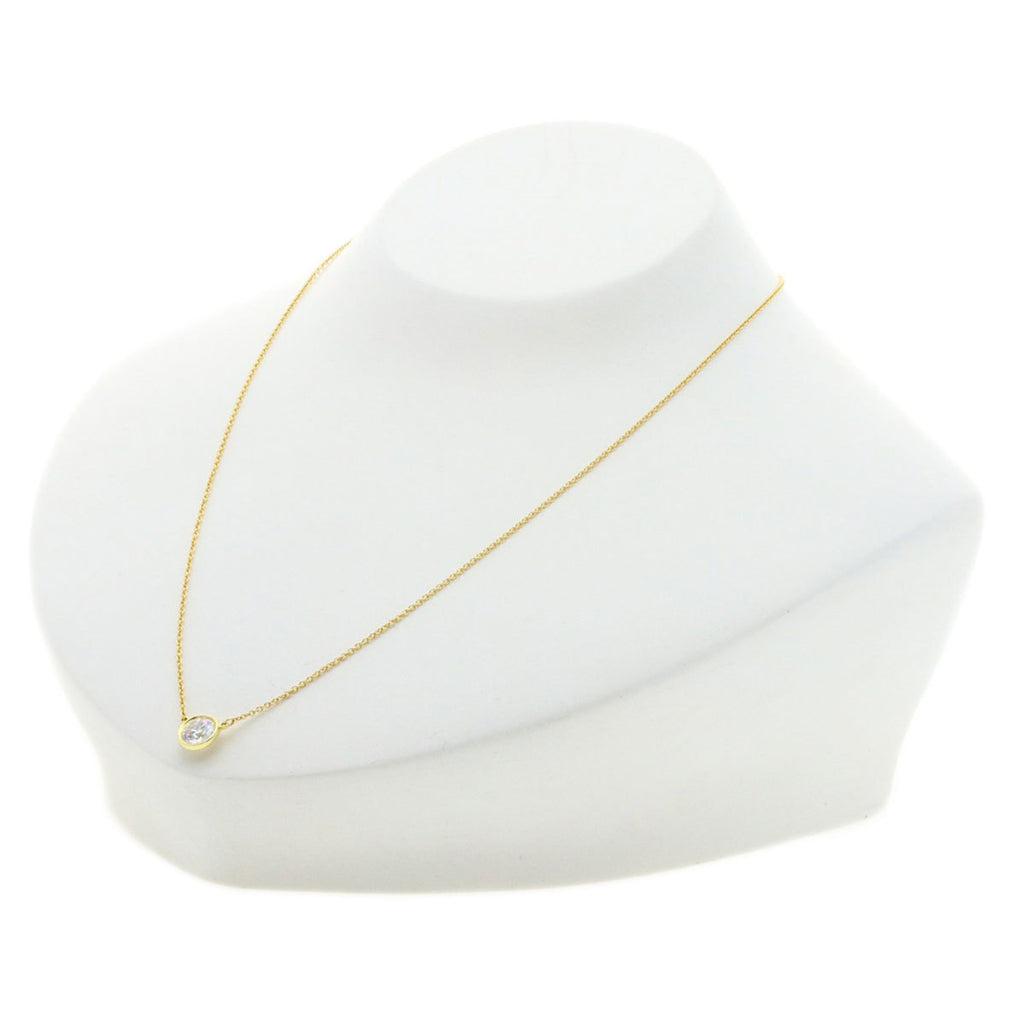 Tiffany Diamond Necklace K18 Yellow Gold S429456