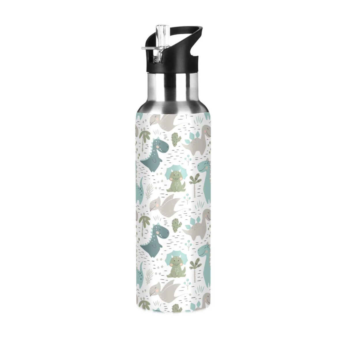 Stainless Steel Vacuum Insulated Water Bottle with Straw Lid 20 OZ N253578