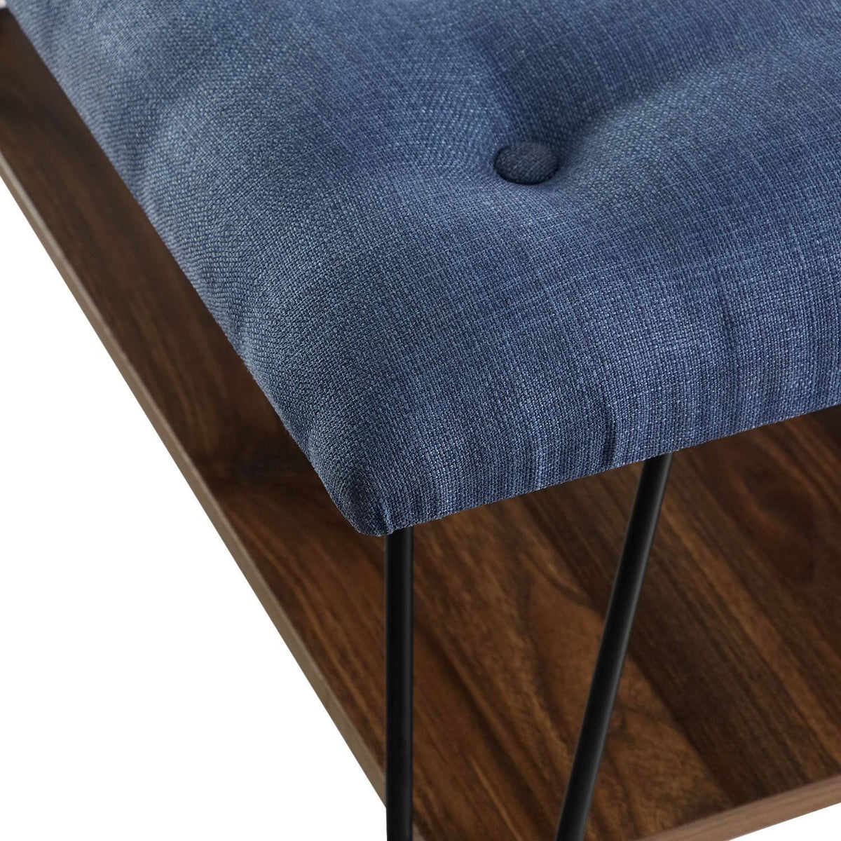 Grey Tufted Ottoman S10281