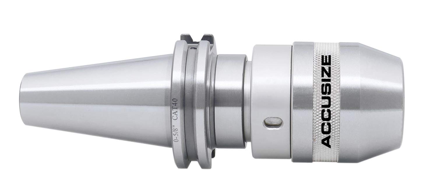 0-5/8'' Cat40 CNC Integral Keyless Drill Chuck V800358