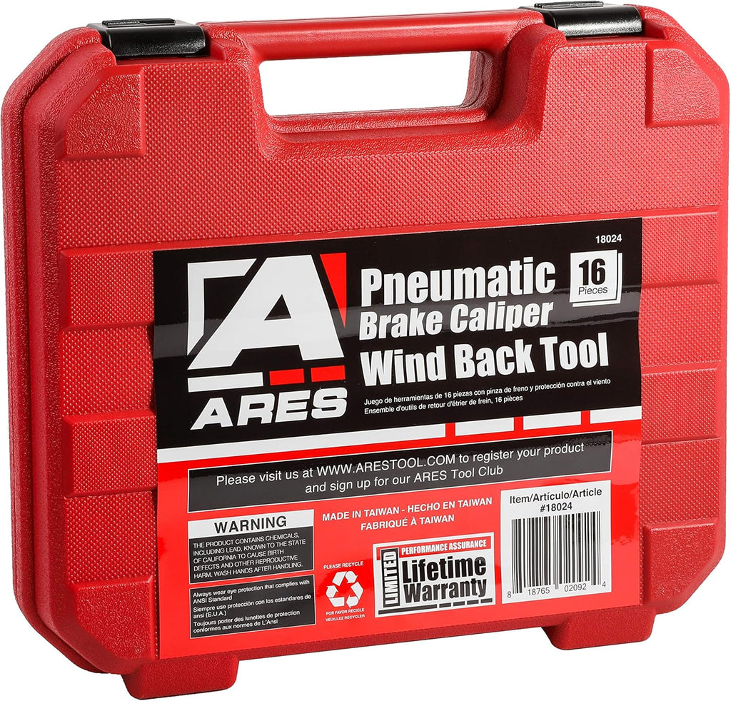 16-Piece Brake Caliper Wind Back Tool Set with Storage Case P319