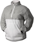 1/4 Zip Wht/Gray Q350
