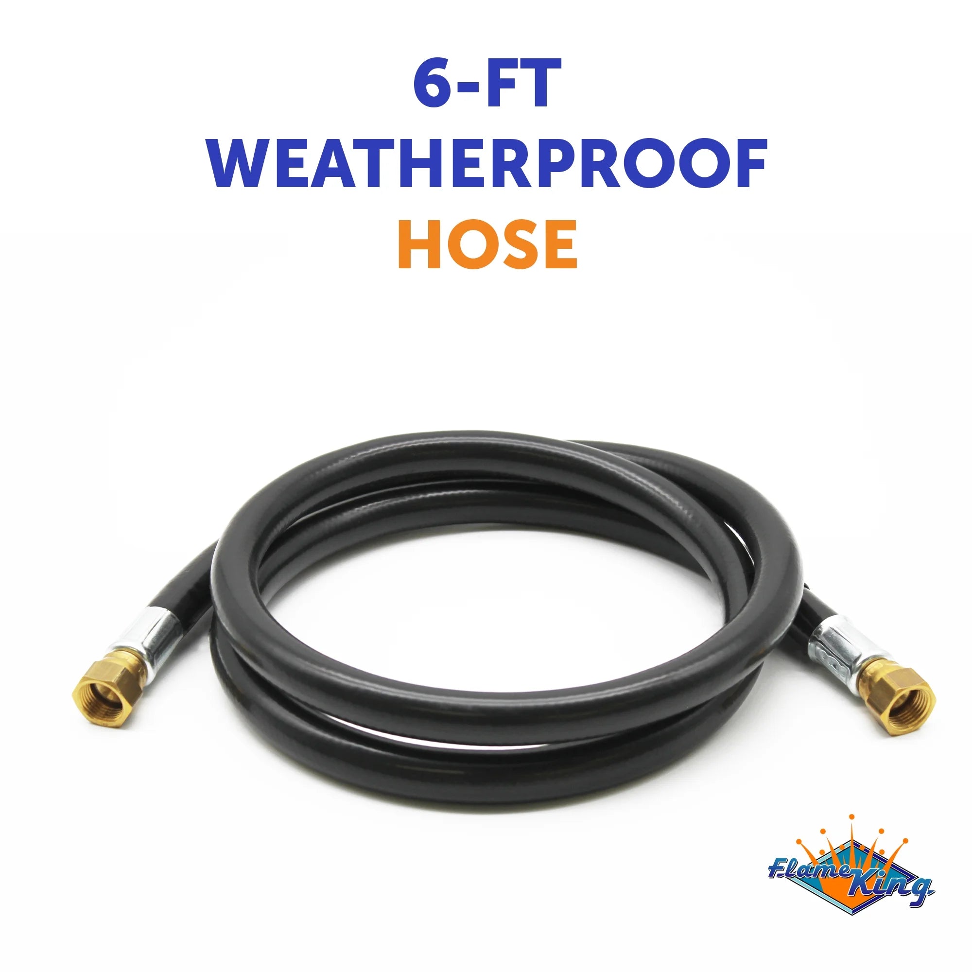 72 Inch 3/8 Inch ID Rubber RV Slide Out Hose Assembly O961