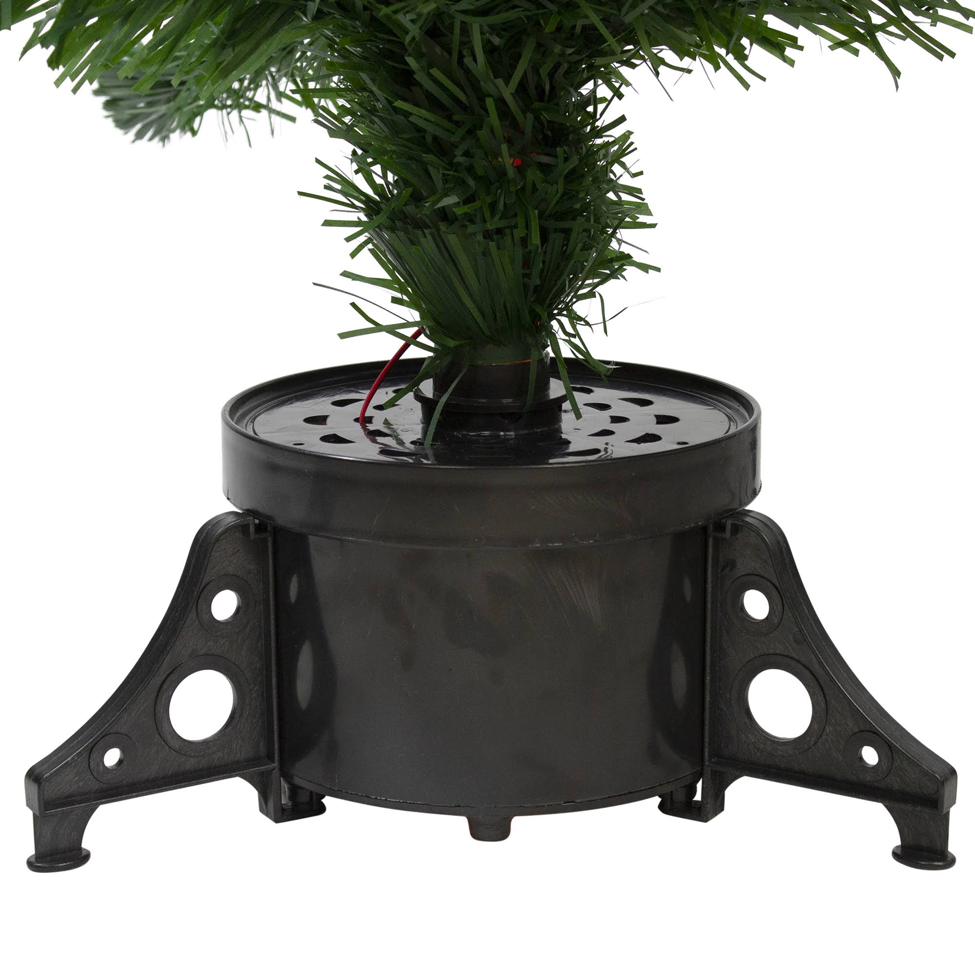 Pre-Lit Color Changing Fiber Optic Artificial Christmas Tree with Snowflakes G74314