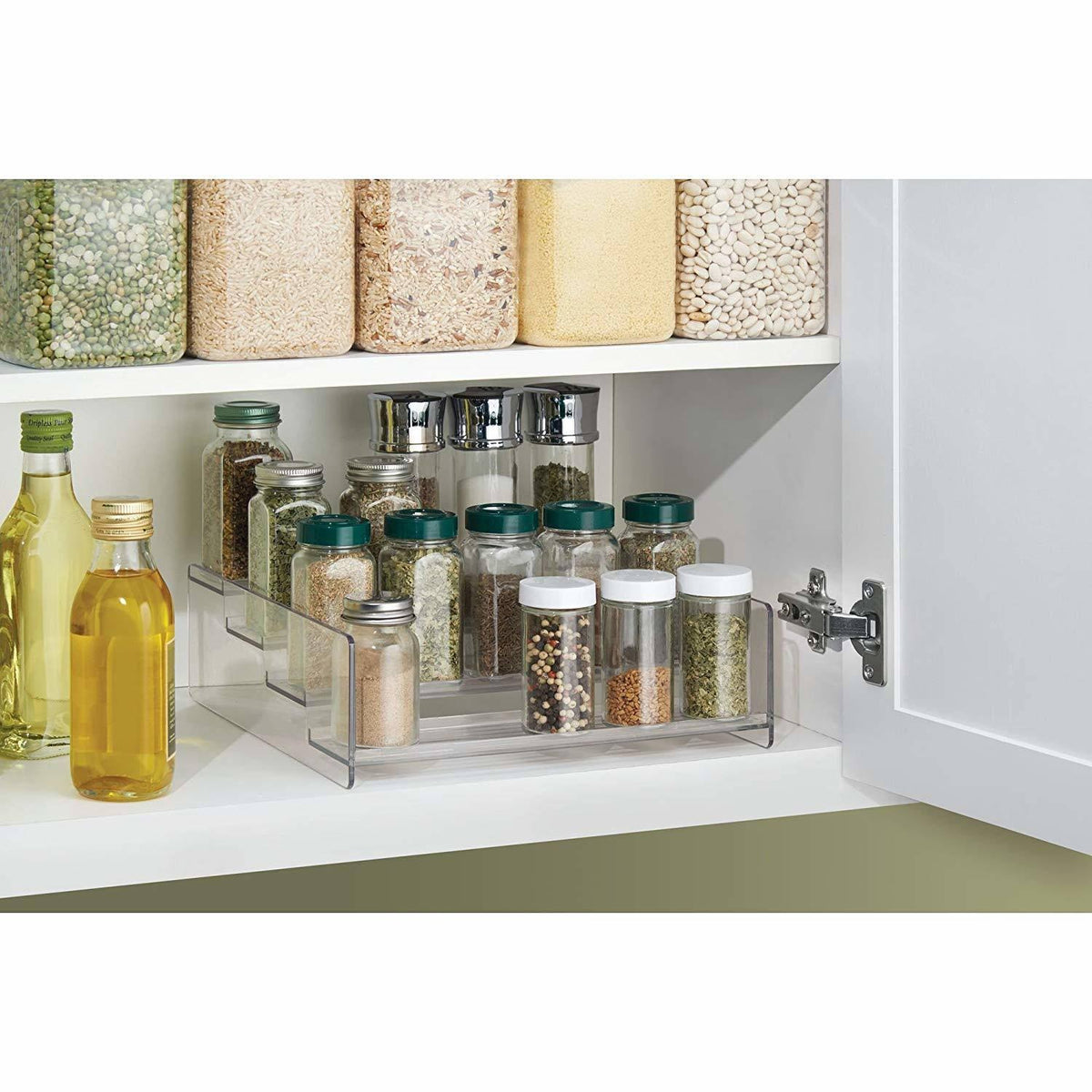 Plastic Spice Rack Caddy Kitchen Food Storage Rack D591687