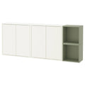 White/Light Green Wall-Mounted Cabinet Z446952