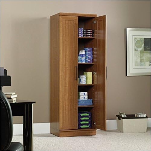 23 W Multi-Function Storage Cabinet in Sienna Oak Finish K293
