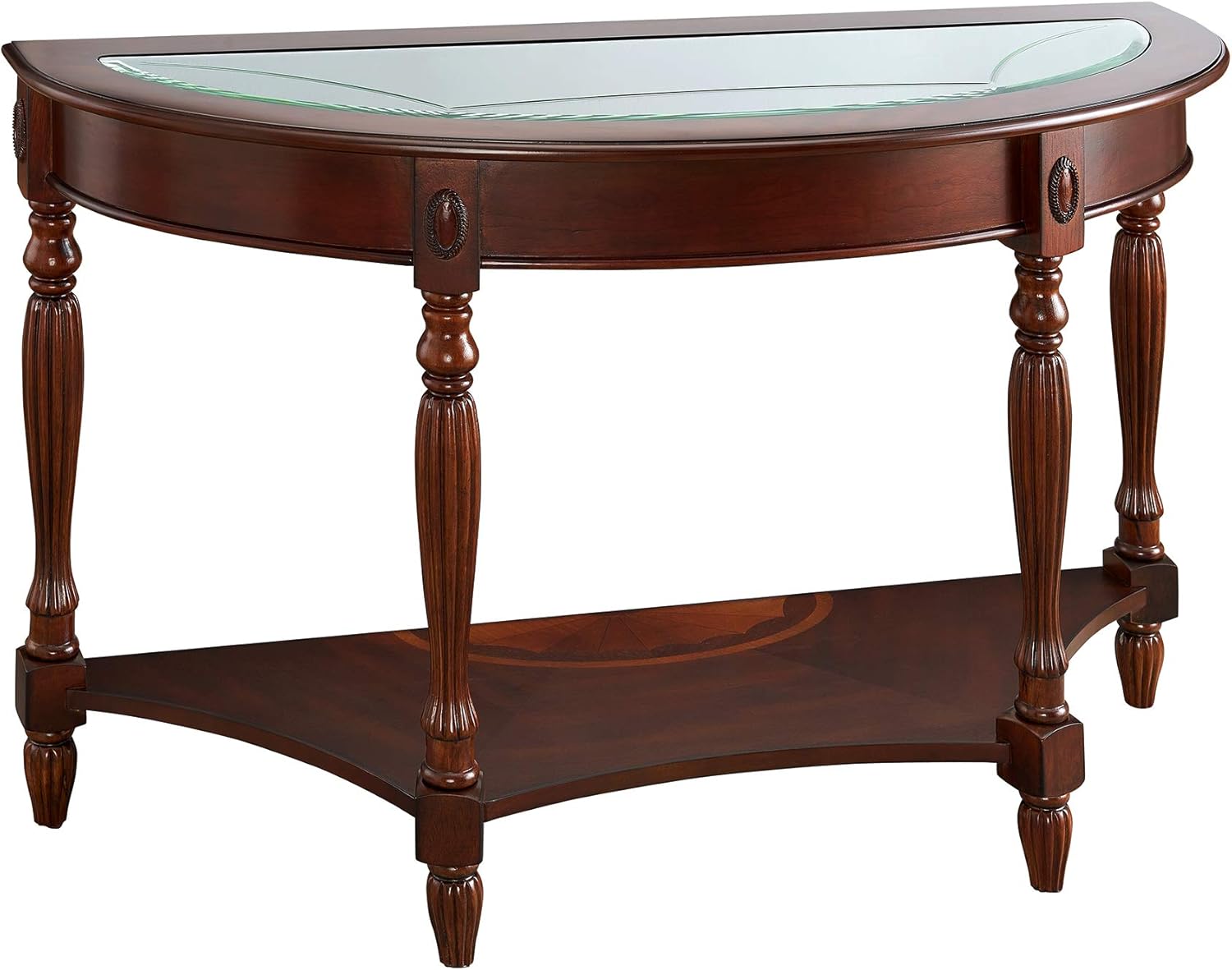 Solid Wood Coffee Table with Storage Shelf Walnut N702